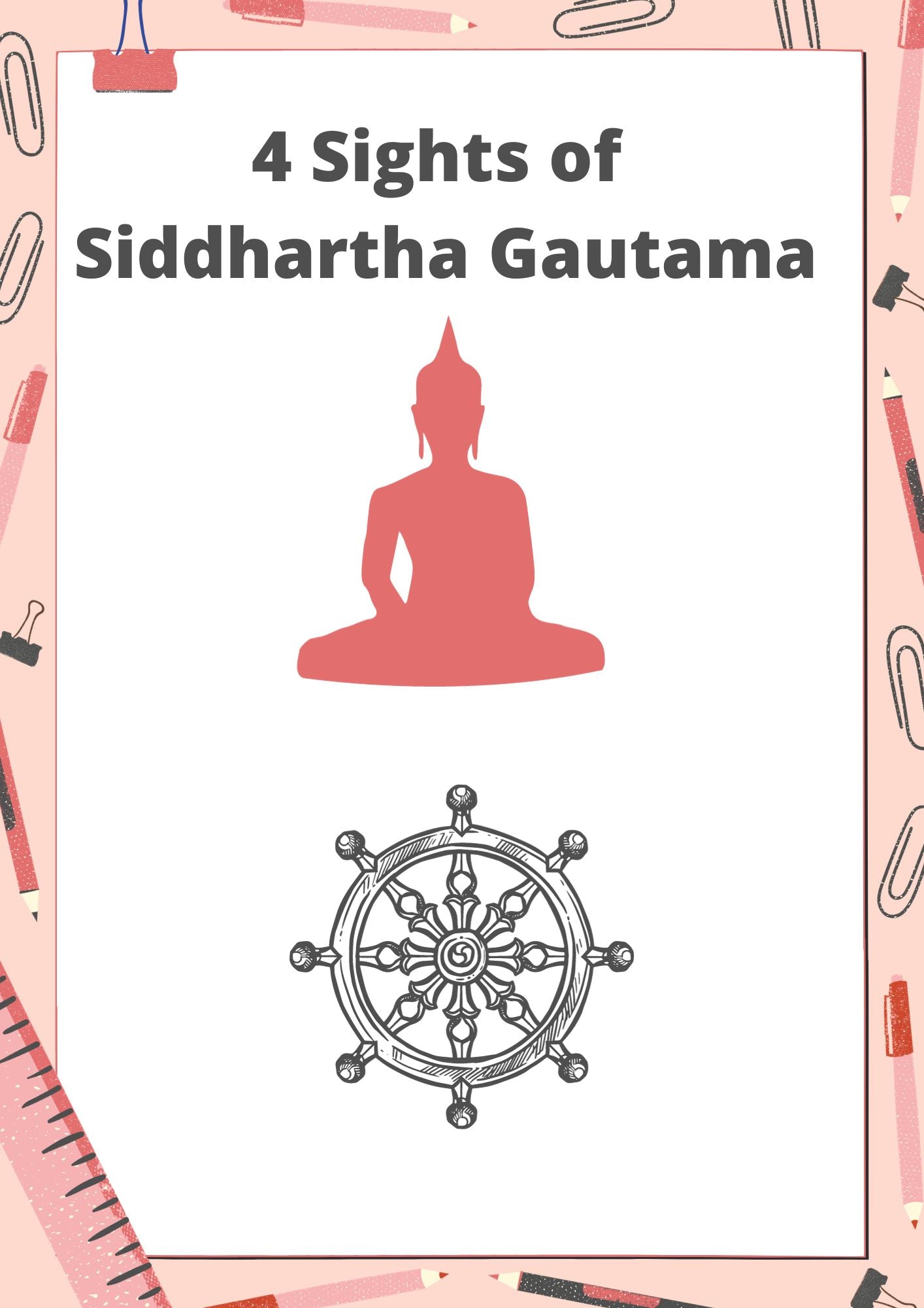 4 Sights of Siddhartha Gautama (Buddhism)