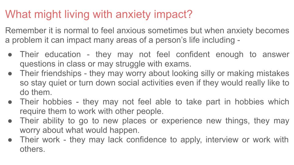 Anxiety Tutorial