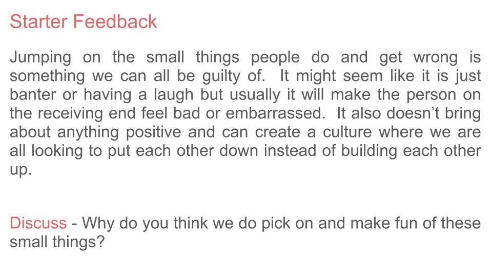 Attacking Others to Make Ourselves Feel Better Tutorial