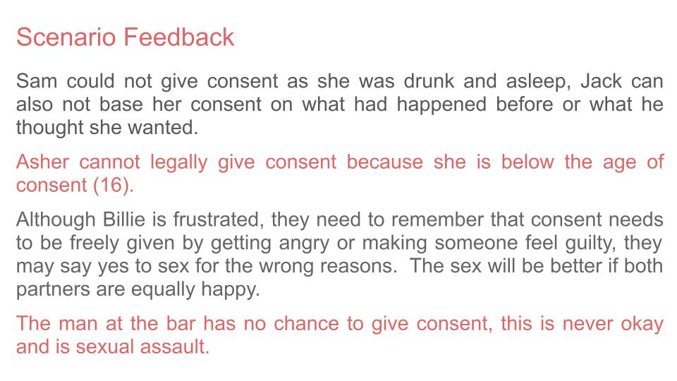 Consent free Lesson / Tutor Time / Workbook resource for RSHE / PSHE KS3 KS4 scenario 2026