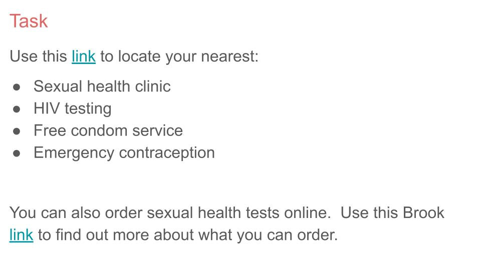 Contraception & Sexual Health KS5 Lesson