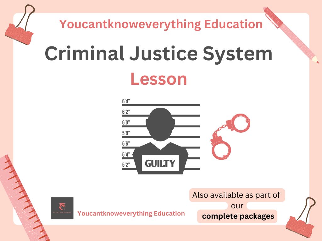 Criminal Justice System Lesson