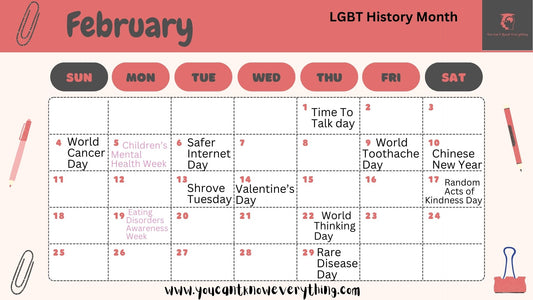 February Awareness Day / Events Calendar