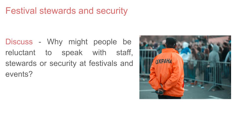 Personal Safety - Festivals & Events