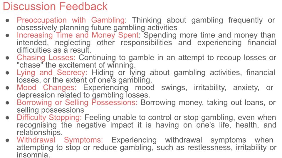 Gambling Lesson or Tutorial
