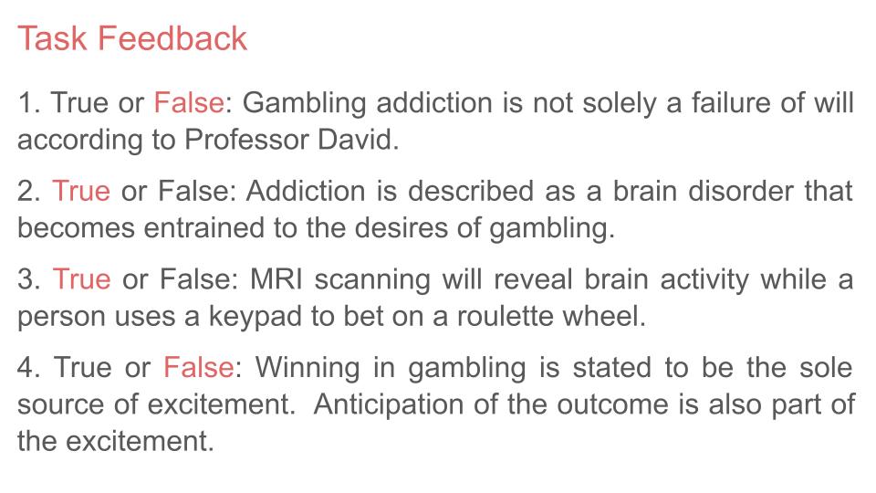 Gambling Lesson or Tutorial