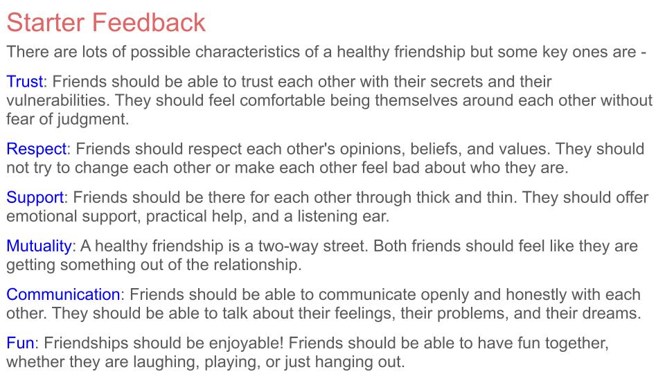 Friendship and Banter Tutorial