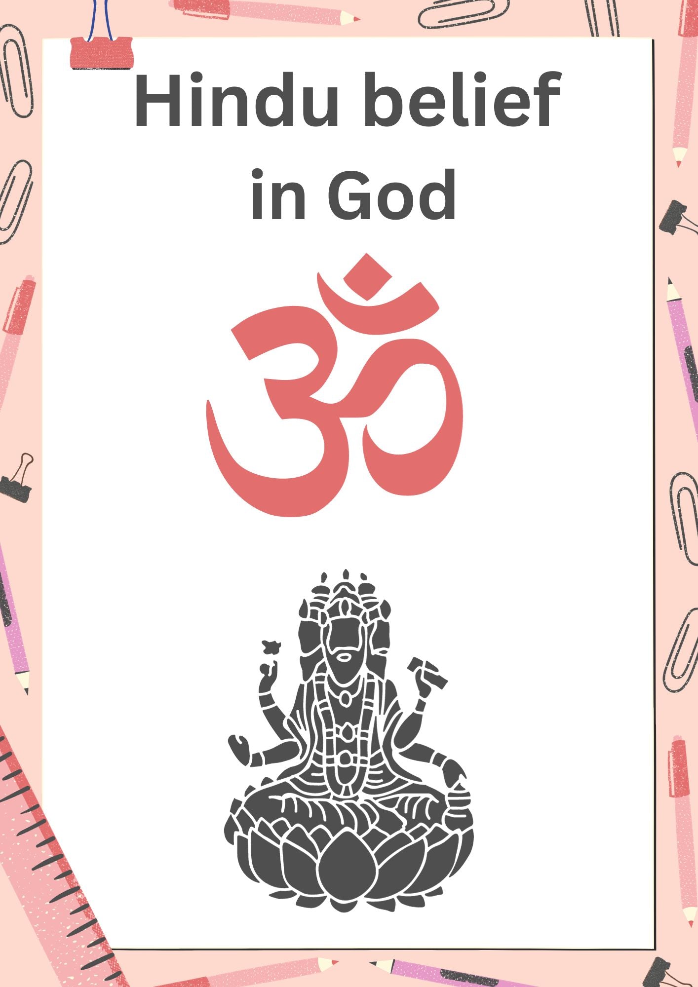 Hindu Beliefs in God Lesson