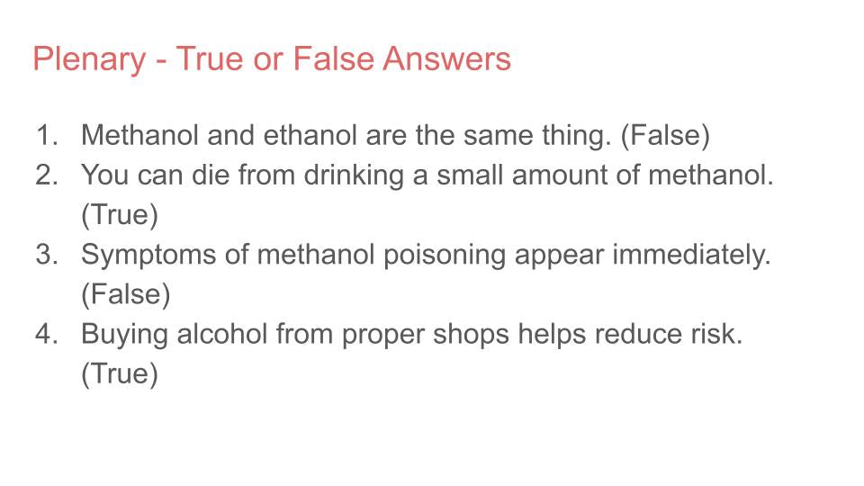 Methanol Poisoning