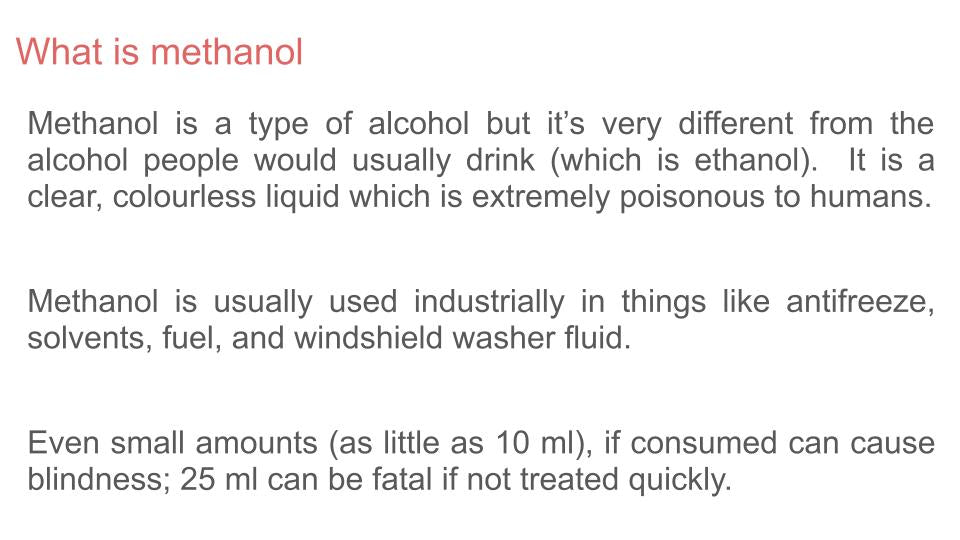 Methanol Poisoning