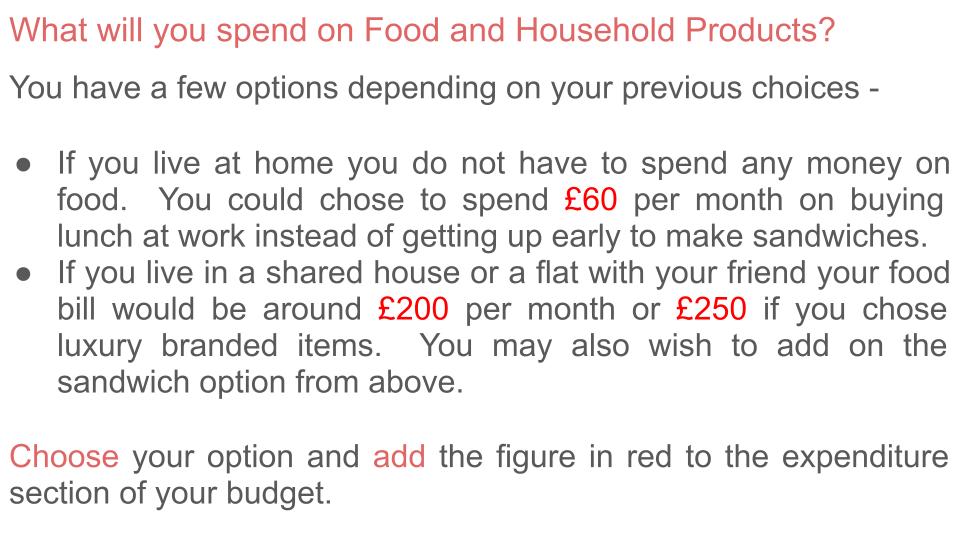 Budgeting Money Lesson or Tutorial