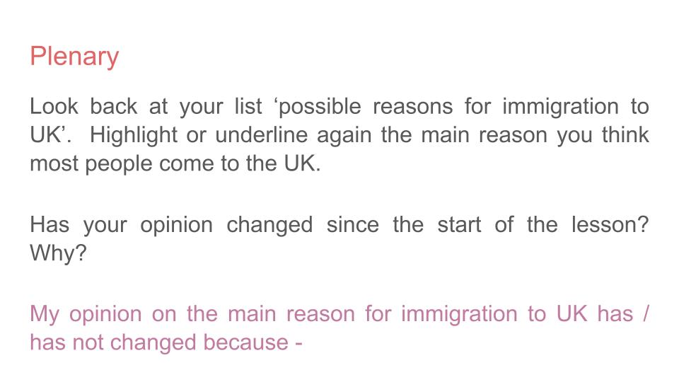 Refugees, Asylum Seekers & Immigration Lesson