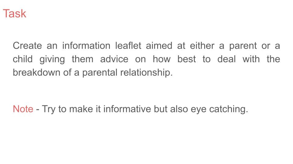 Relationship Breakdown Lesson or Tutorial