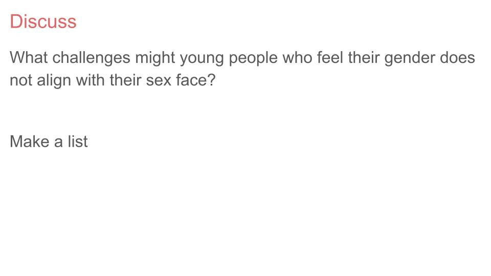 Sexuality & Gender Lesson
