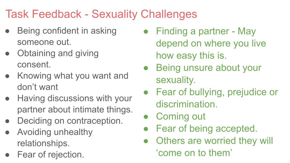 Sexuality & Gender Lesson
