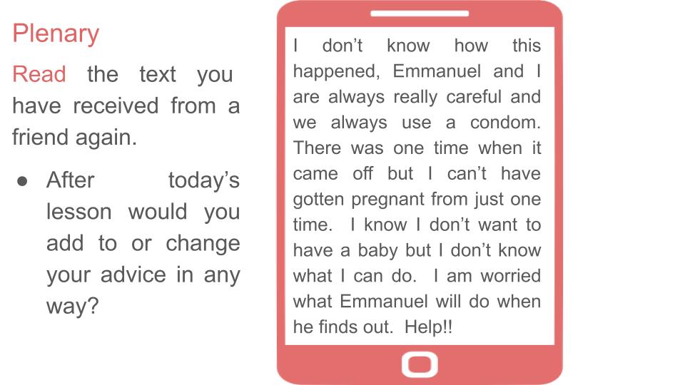 Unplanned pregnancy PSHE lesson or tutor time resource available from Youcantknoweverything Education. Plenary