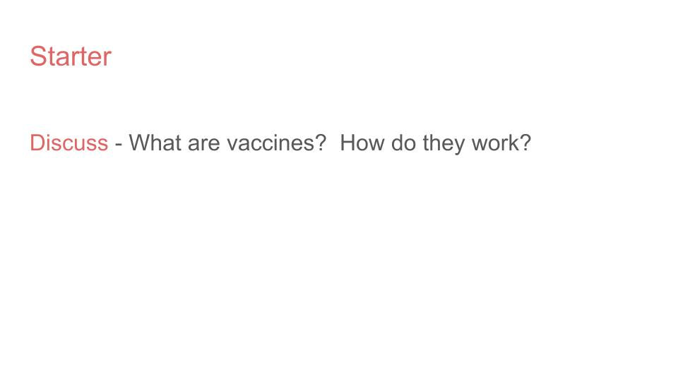 Vaccinations Tutorial