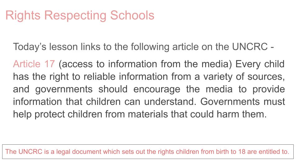Analysing information for reliability (Fake news) Lesson or Tutorial