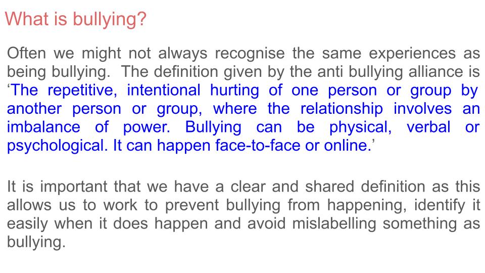 Anti Bullying Week 2024 Tutorial / Assembly