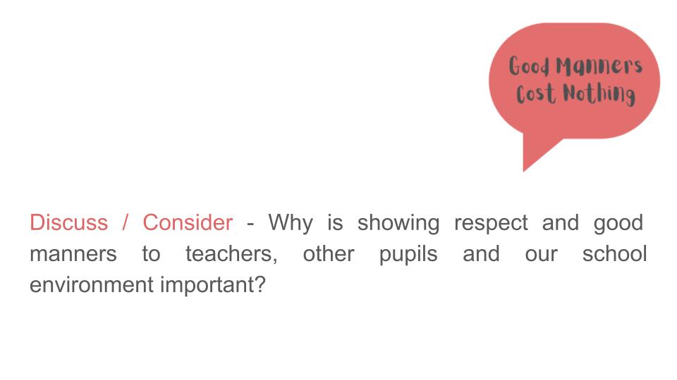 Being Respectful & Using Good Manners