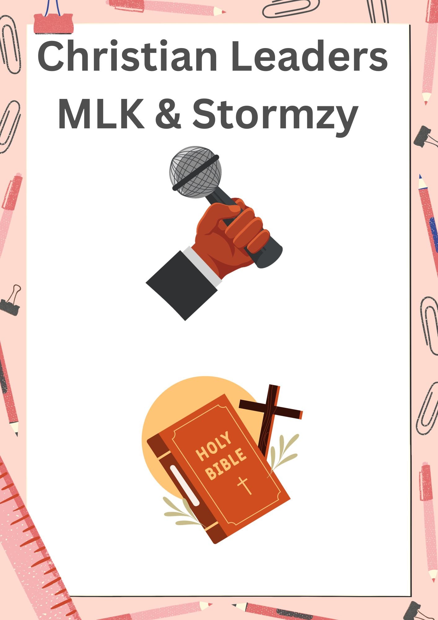 Martin Luther King & Stormzy - Christian Leaders Lesson