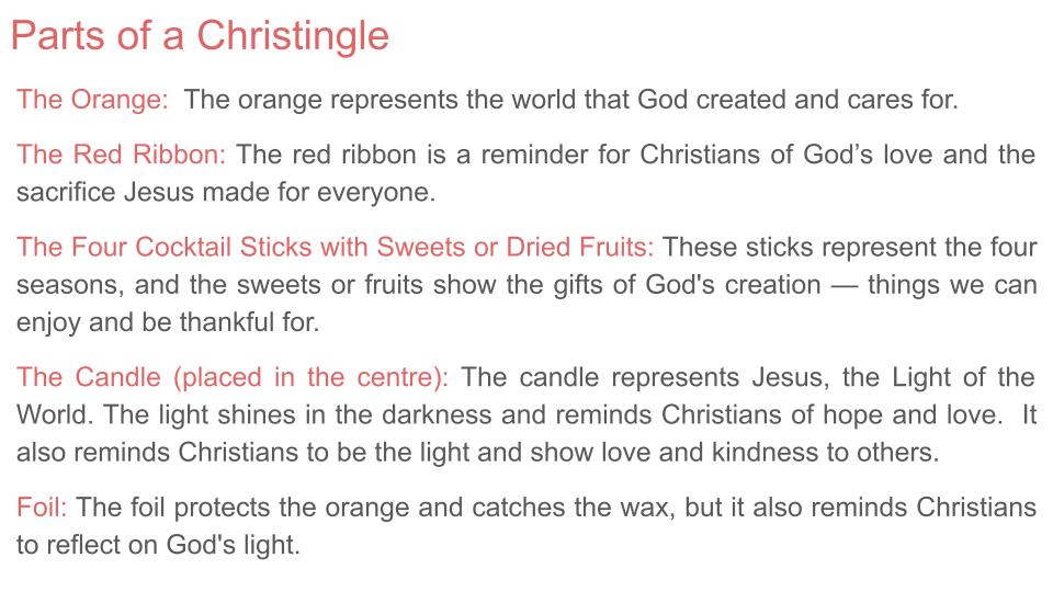 Christingle Tutorial / Assembly