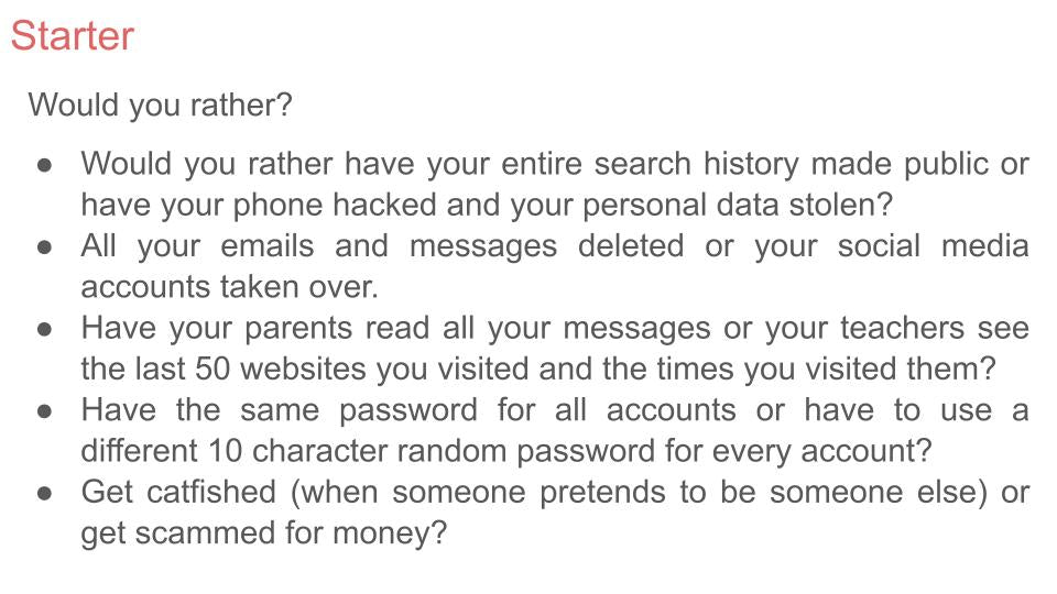 Digital Footprint Lesson