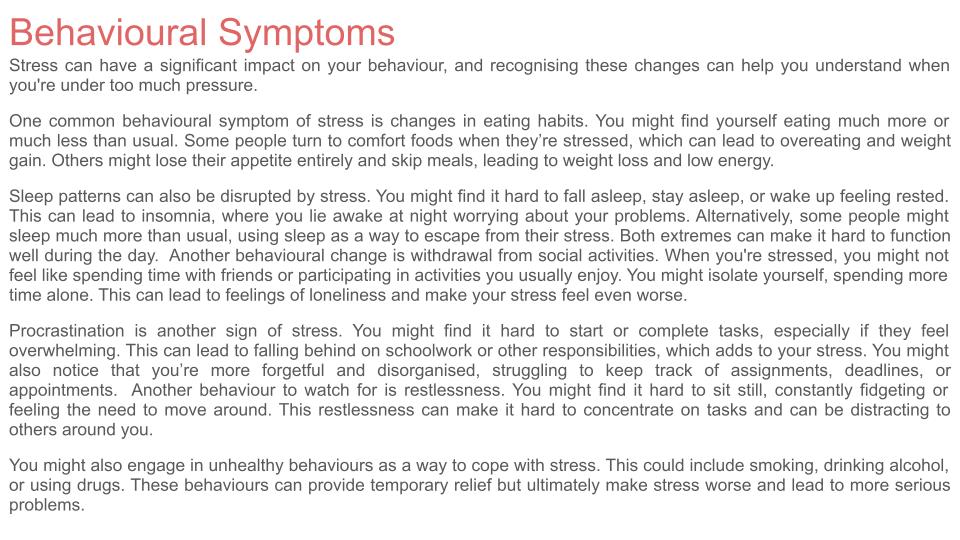Exam Stress and Next Steps Lesson