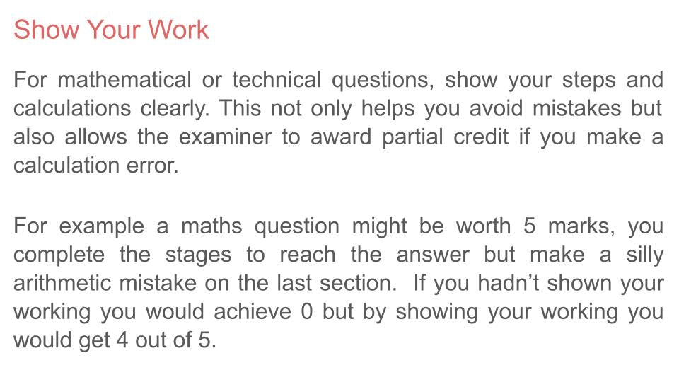 Exam Strategy Tutorial / Assembly