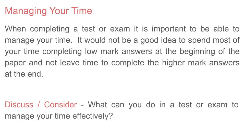 Exam Strategy Tutorial / Assembly