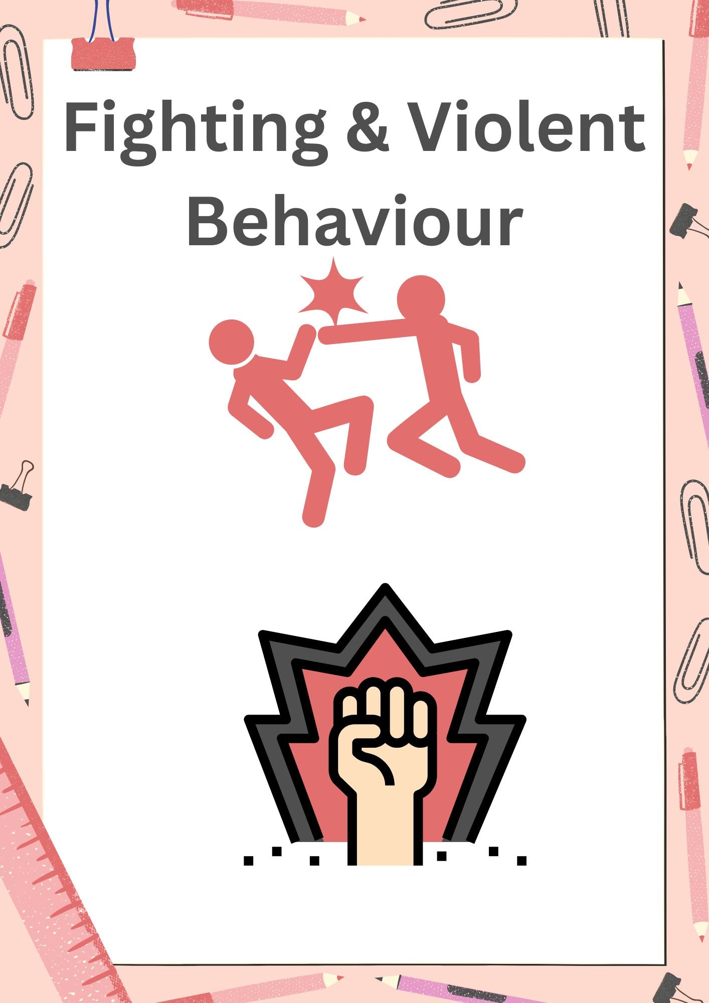 Fighting & violent behaviour Lesson or Tutorial – Youcantknoweverything ...