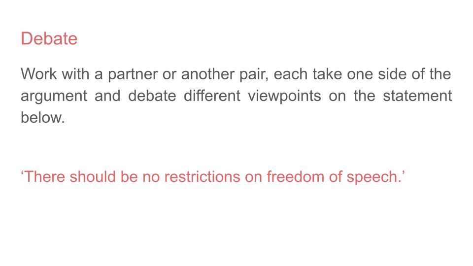 Freedom of Speech Tutorial