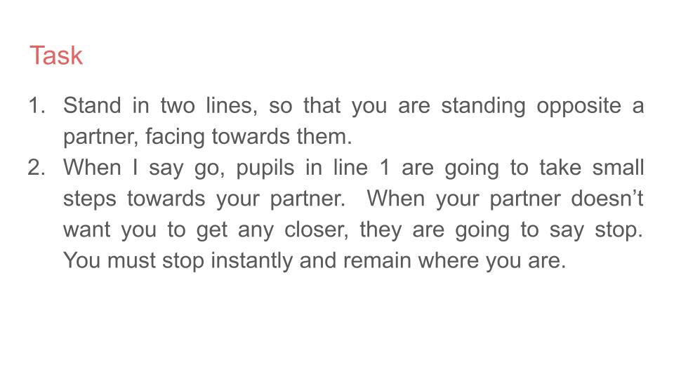 Consent and Personal Space Lesson