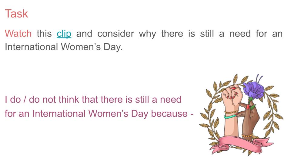 International Women's Day Lesson or Tutorial