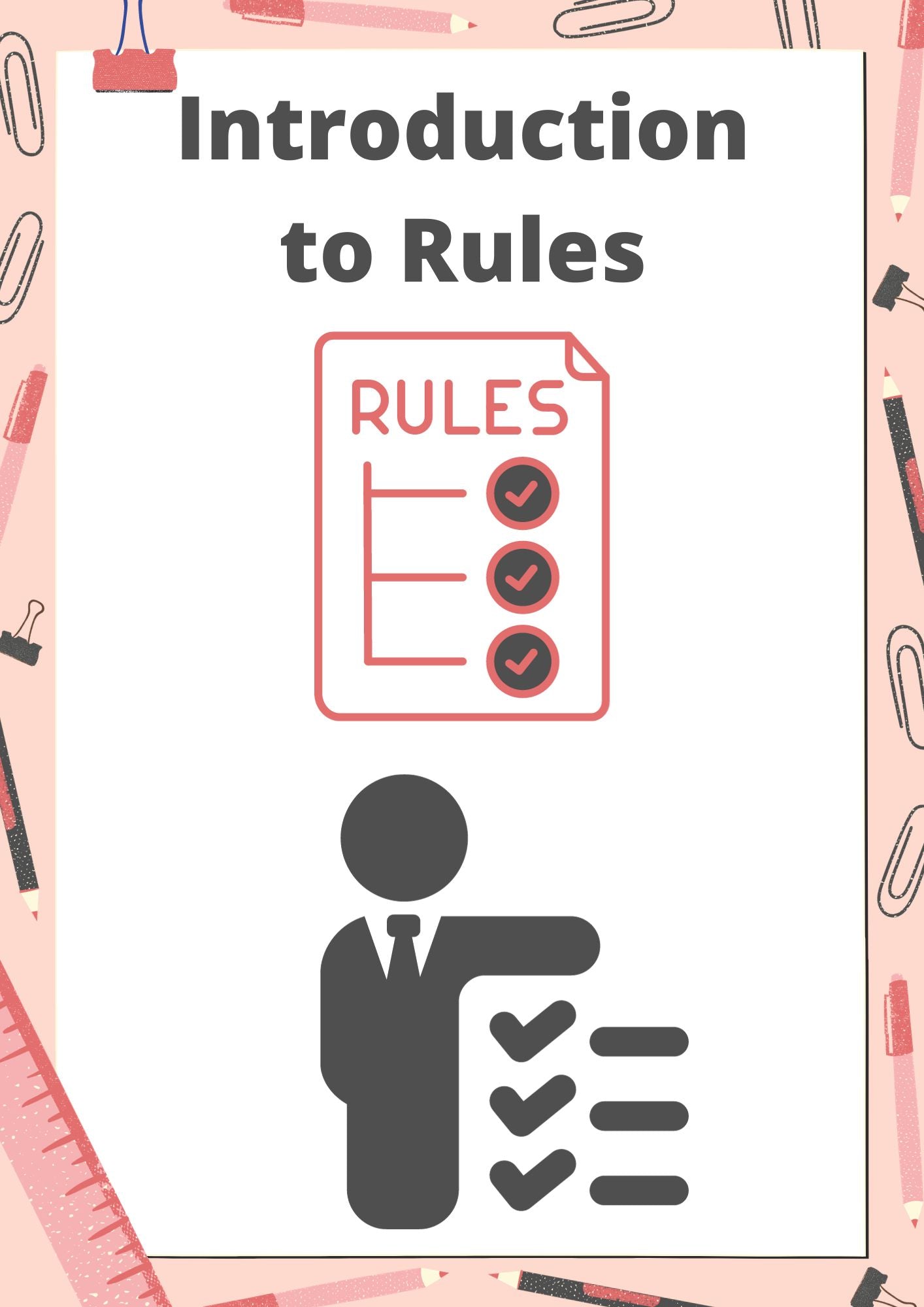 Introduction to rules