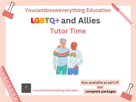 LGBTQ+ and allies tutor time / form time PSHE lesson resource cover ks3 ks4