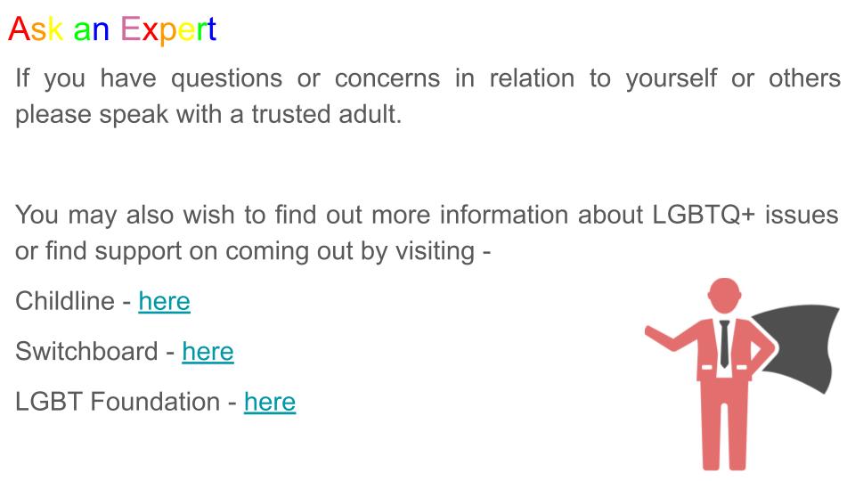 LGBTQ+ and allies tutor time / form time PSHE lesson resource cover ks3 ks4 support