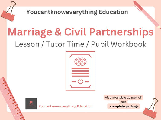 marriage civil partnership pshe rshe lesson resource ks3