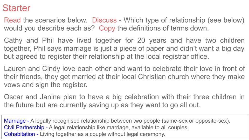 types of relationship pshe rshe 2026