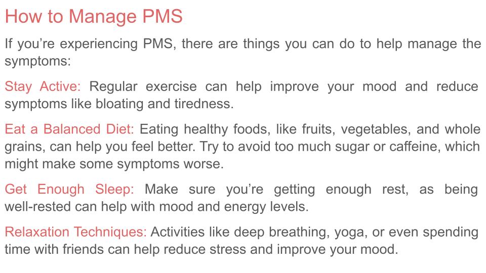 Menstrual and Gynaecological Health Lesson