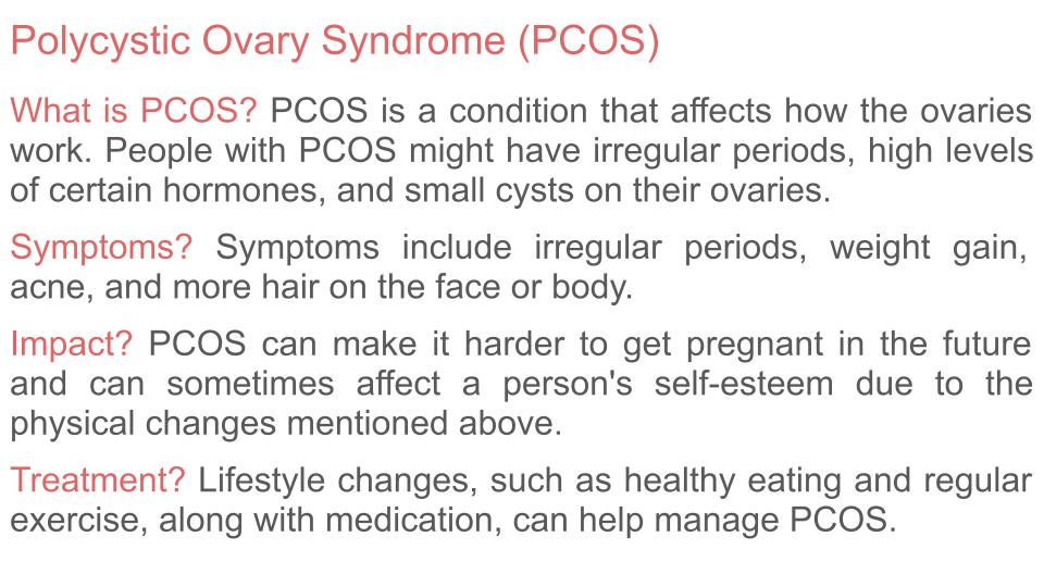 Menstrual and Gynaecological Health Lesson