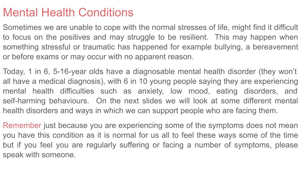 Mental Health Lesson