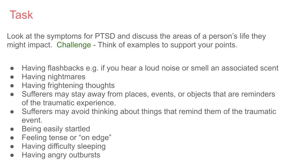 Mental Health Lesson