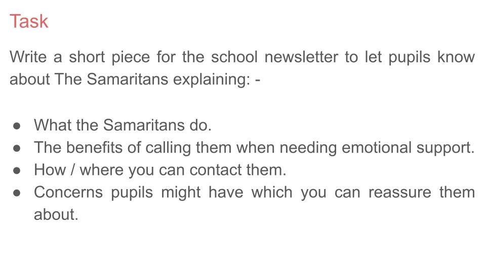 Mental Health - Samaritans