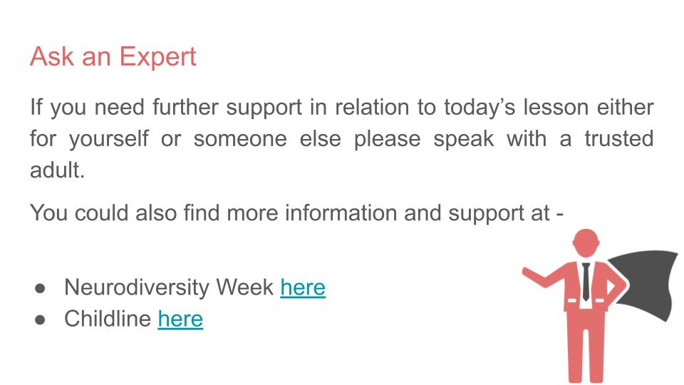Neurodiversity Celebration Week Tutorial / Assembly