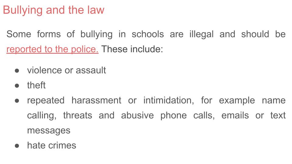 Offensive Language / Bullying Lesson