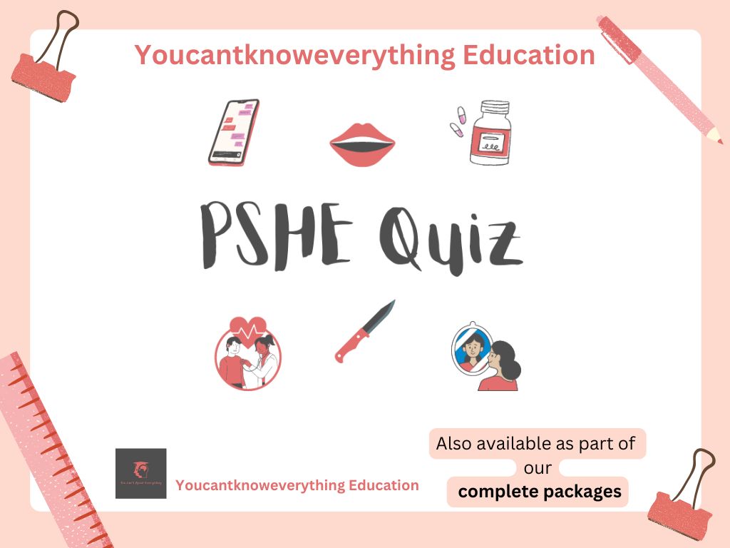 pshe quiz lesson ks3 ks4 end of term fun resource