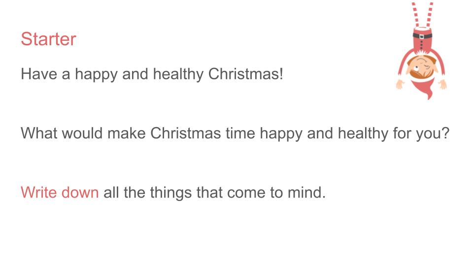 PSHE Christmas Lesson