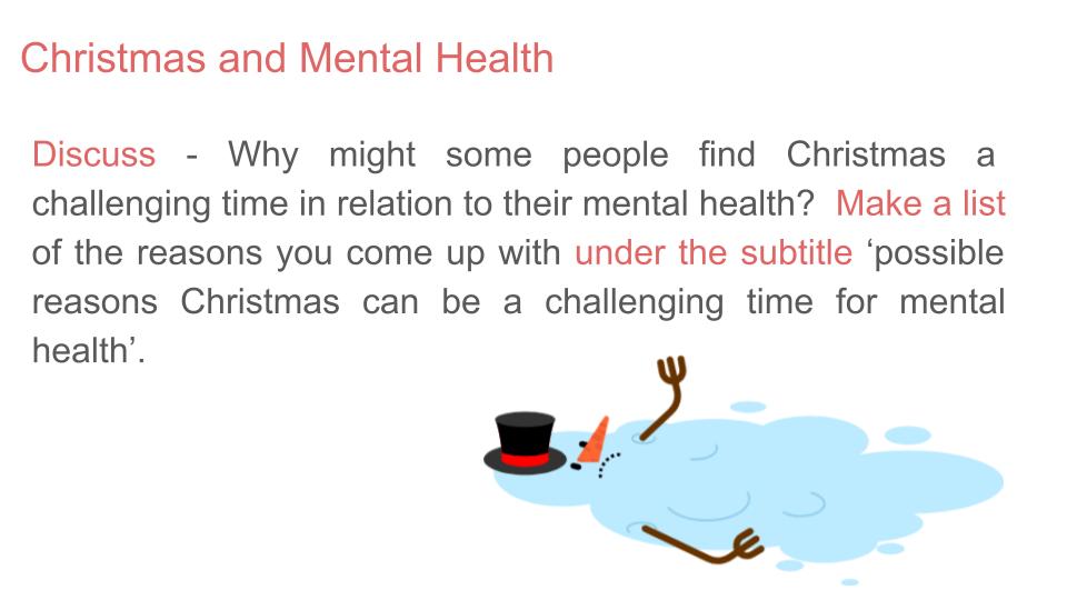 PSHE Christmas Lesson