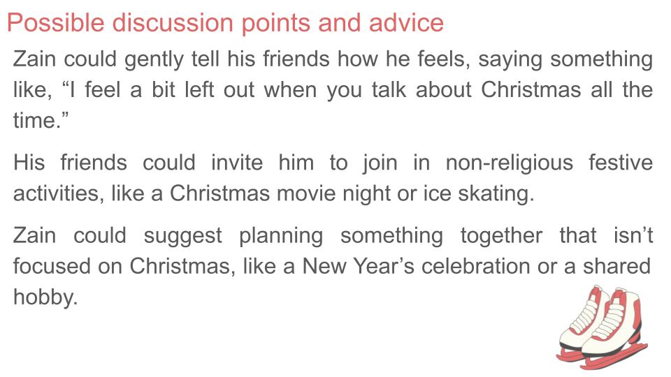 PSHE Christmas Lesson